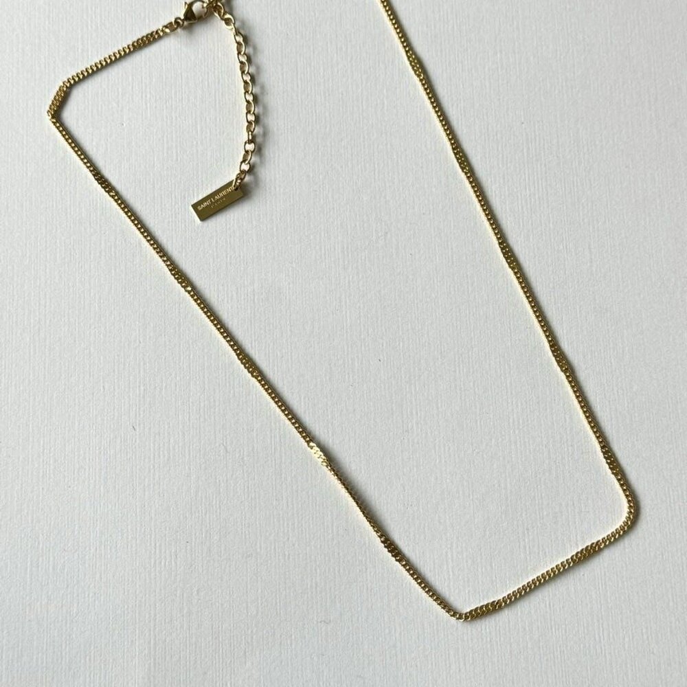 Saint Laurent Paris Gold Link Adjustable Chain/Necklace